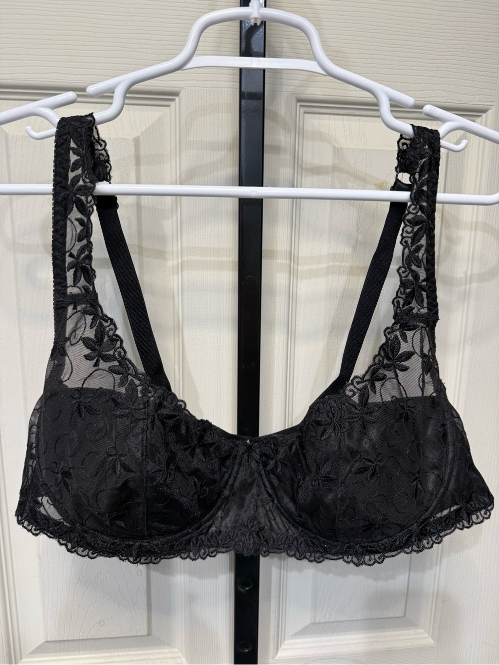 Enchanted Black Floral Lace Underwire Bra